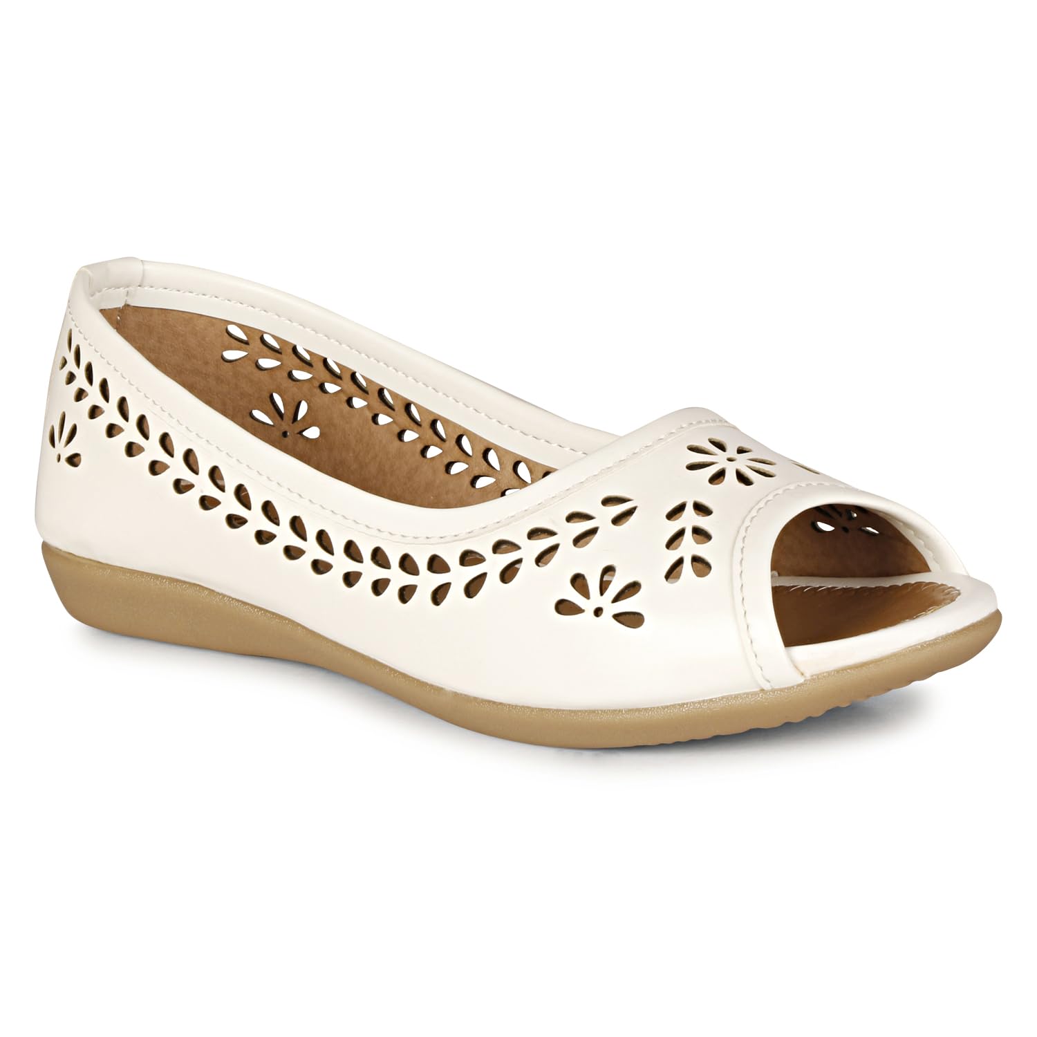 Footshez Womens Black Ballet Flat | Womens Fashion Sandals Bellies-New (White, 3) (B0CZF3LBBT) Amazon Price History, Amazon Price Tracker