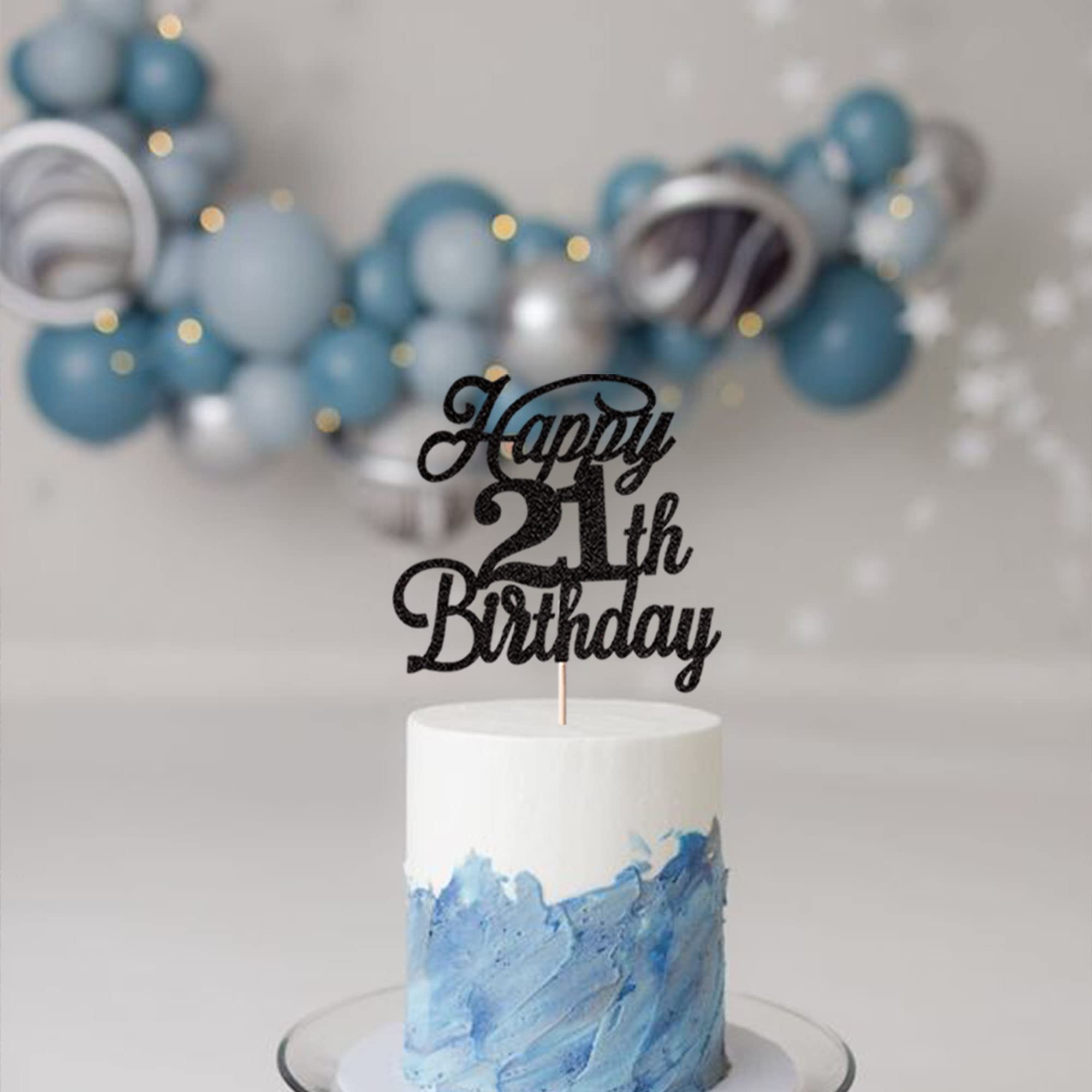 Rsstarxi 1 Pack Happy 18th Birthday Cake Topper Glitter Number 18 Eighteen Years Old Birthday Cake Pick Decoration For 18th Birthday Celebrating Anniversary Party Supplies Rose Gold