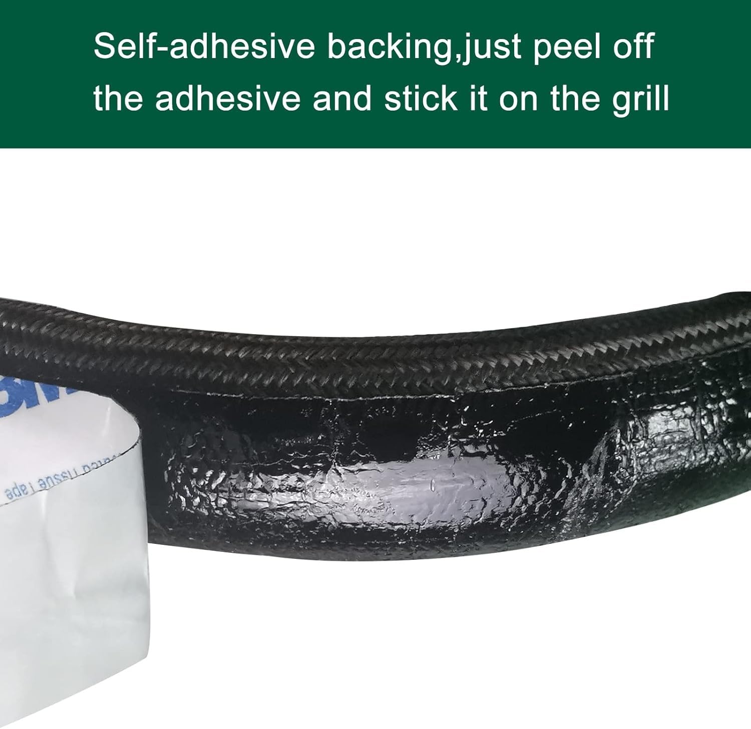 Kit de juntas de malla de alambre para Kamado Joe Classic, de fibra de vidrio de alta temperatura, repuesto para barbacoa y ahumador, fieltro autoadhesivo de 457 cm de largo