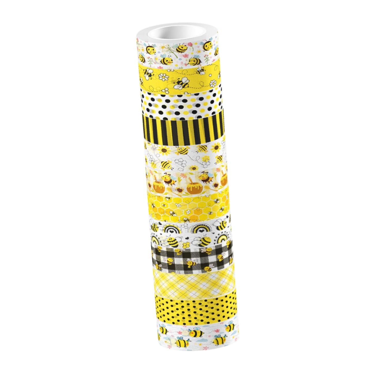 Lurrose 48rollen Washi Tape Im Bienenmotiv Dekorative Klebebänder Für Scrapbooking -projekte Und Handarbeiten Für Handbücher Und Journals