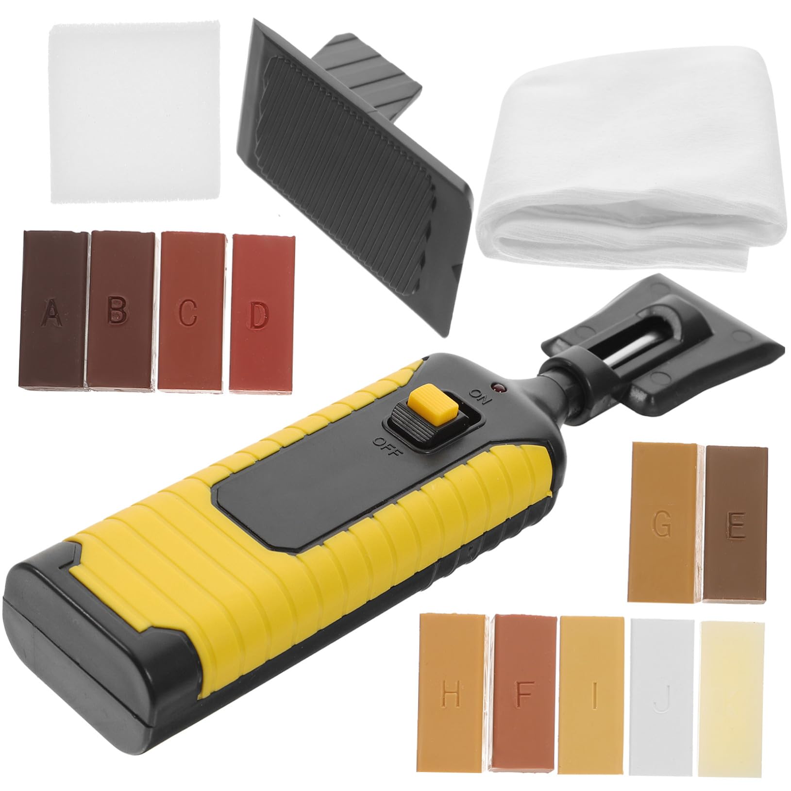 Holzboden Kratzer Reparaturset Farben Holzspachtel Wachs für Laminat Vinyl Parkett Böden Möbel Türen Küchenarbeitsplatten Kratzer Entfernung Füllstoff Holzreparatur Werkzeug