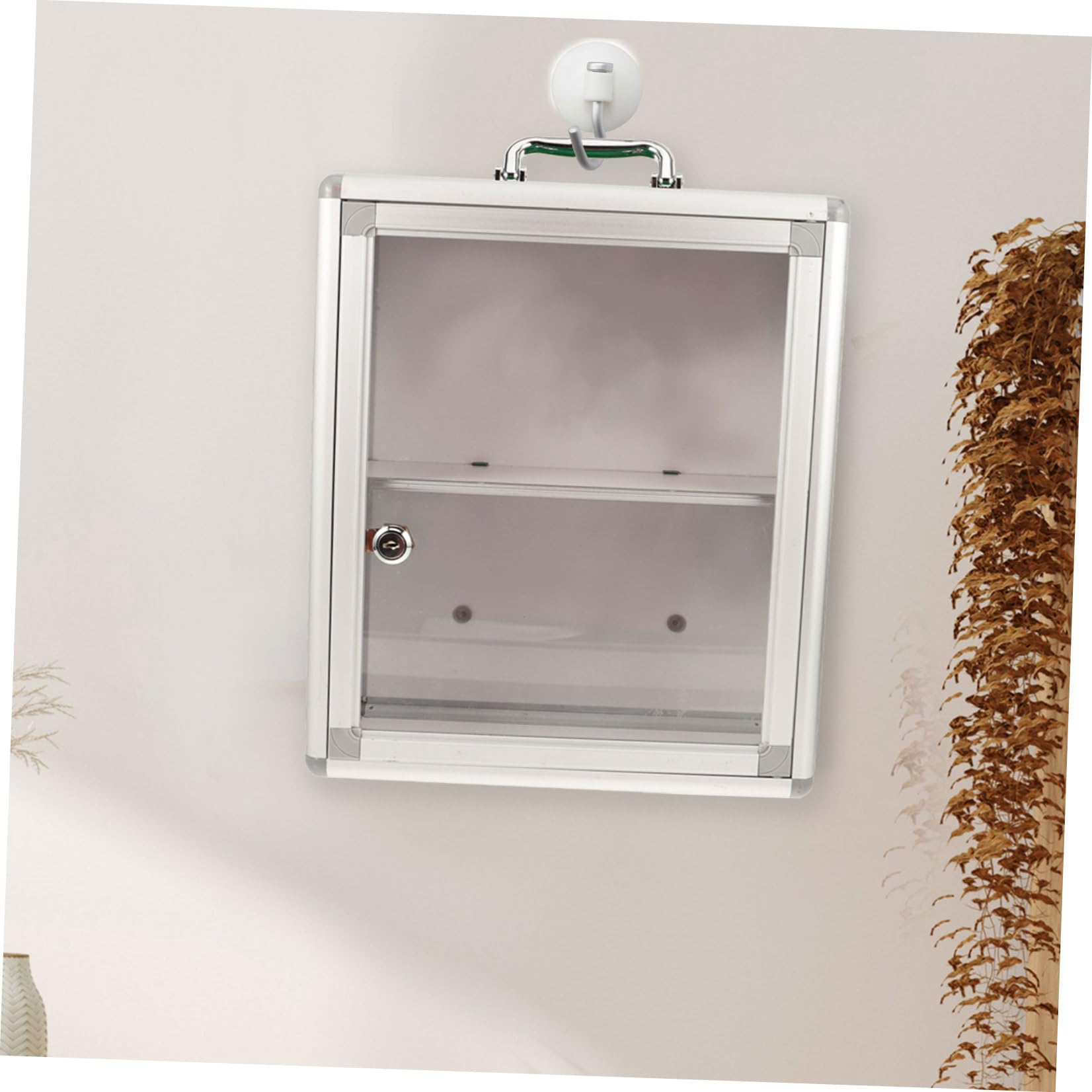 Alipis Botiquín de Primeros Auxilios y Almacenamiento Clasificado de Pared Gran Capacidad, Diseño Montado, Puerta Transparente para Uso en Hogar o Coche