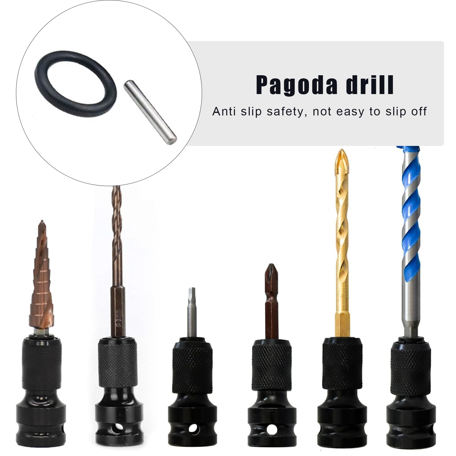 2 Stück Schlagschrauber-Adapter | 1/2" Auf 1/4" Zoll | Robustes Zubehör Für Schlagratschenschlüssel & Bits