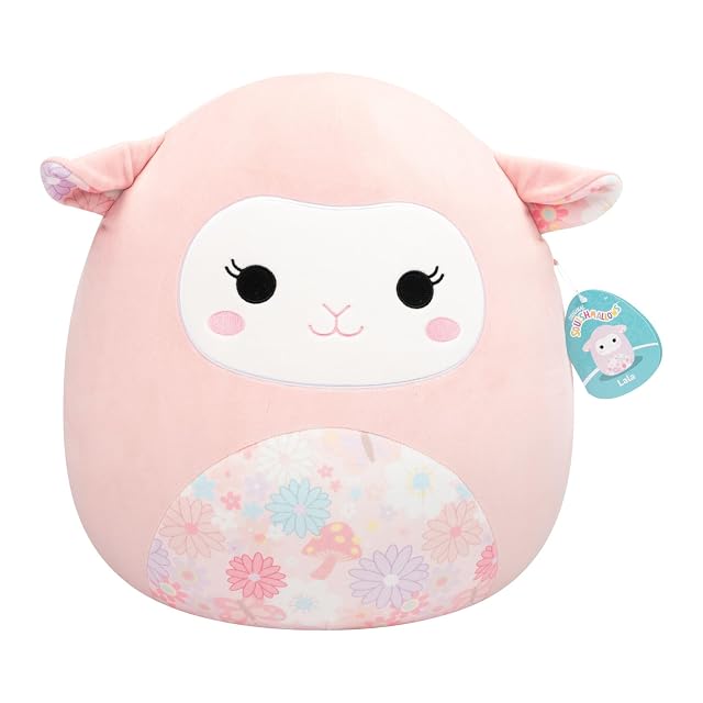 Foto 6 de 6 de Squishmallows Lala la Oveja Rosa de 40 cm de Original