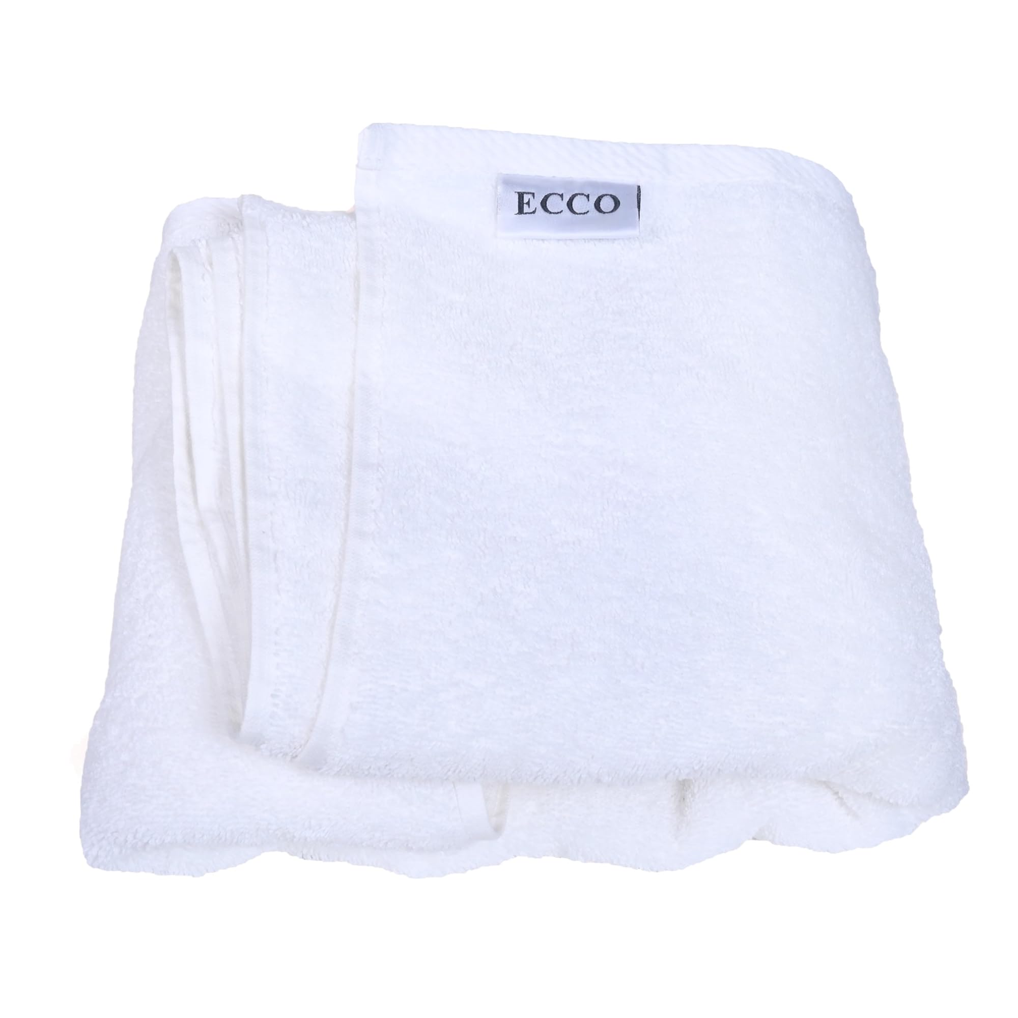 Single White Bath Towel, 100% Cotton, 650 GSM, 70 x 140 cm, Hotel-Style, 1 Pack