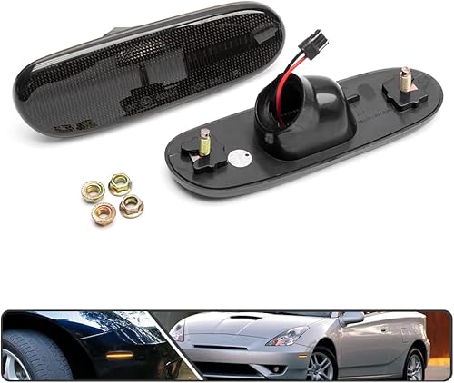 Miniatura 3 de 2 unids completo ámbar LED lado marcador luces para Toyota Supra JZA80 MR2 Spyder ZZW30 Celica ZZT230 señal de giro frontal Sidemarker lámpara OEM
