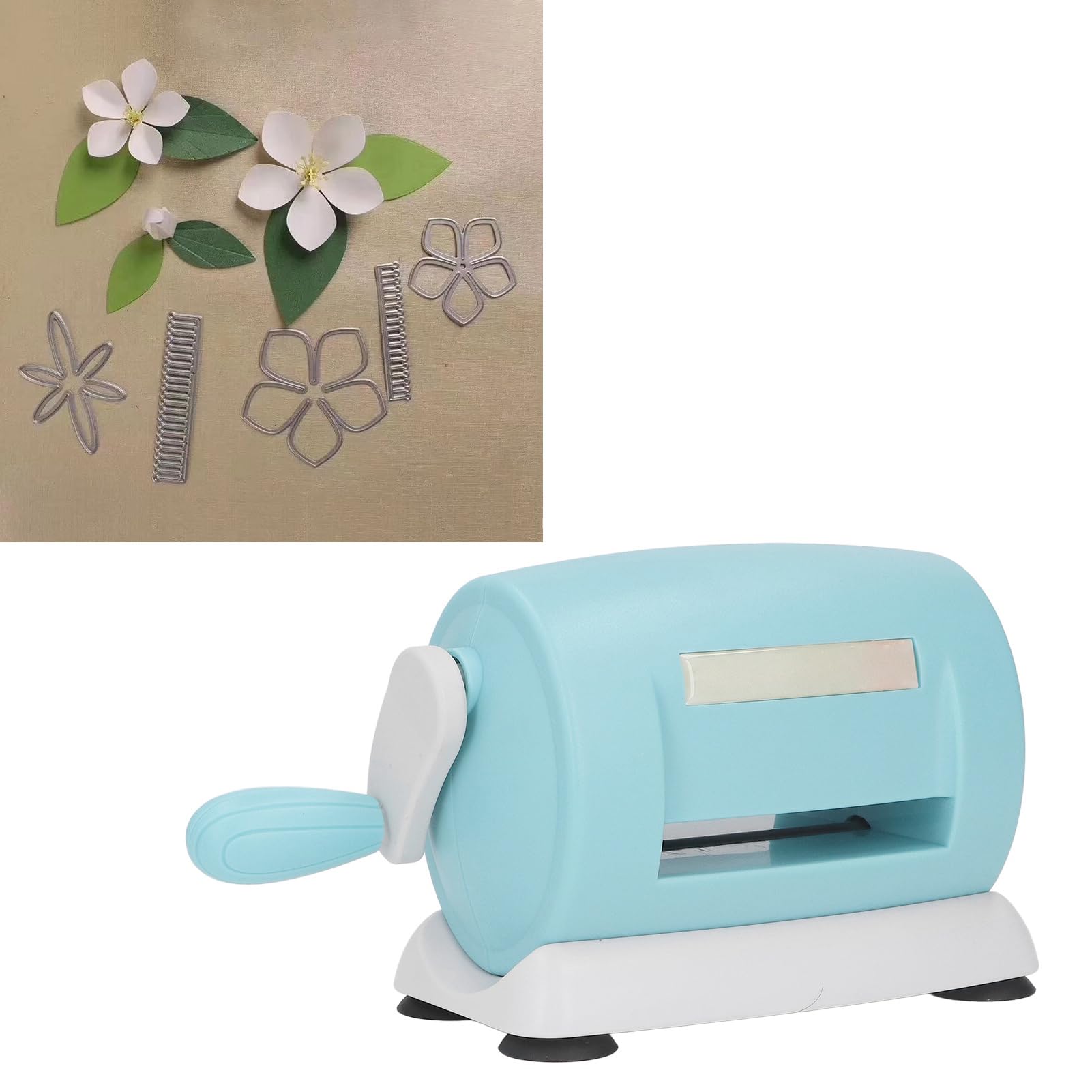 DIY Expossing Maszyna ręczna korba nośna krojenia z systemem ssącym do rzemieślniczej papierowej i scrapbookingu stopu cynkowego i materiału z tworzywa sztucznego