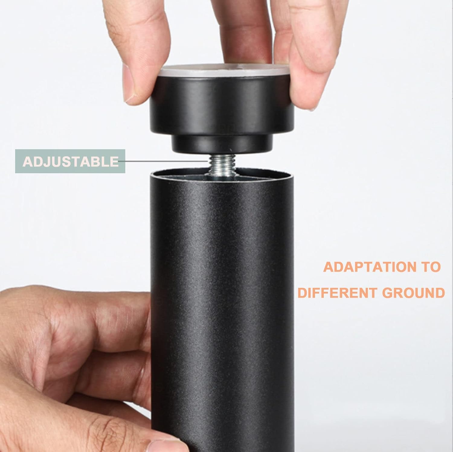 Metal Furniture Legs,4pcs,Sofa Replacement Legs,Cabinet Support Legs,Adjustable Furniture Legs,Round Legs,Black Furniture Legs(5cm/10cm),Black-30cm/12in