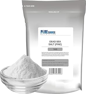 PSN Dead Sea Salt Salts | Fine 100% Natural | Organic FCC Food Grade | 100g - 25kg Seasalt Bath Salts (1kg)