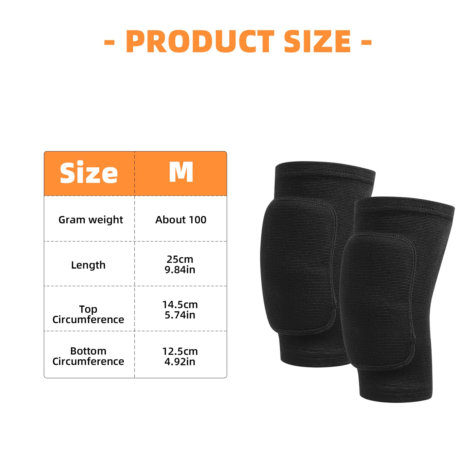 Zhaomeidaxi 1Pc Non-Slip Knee Brace Soft Knee Pads Breathable Knee Compression Sleeve For Dance Wrestling Volleyball Basketball Running Football Jogging Cycling - View #2