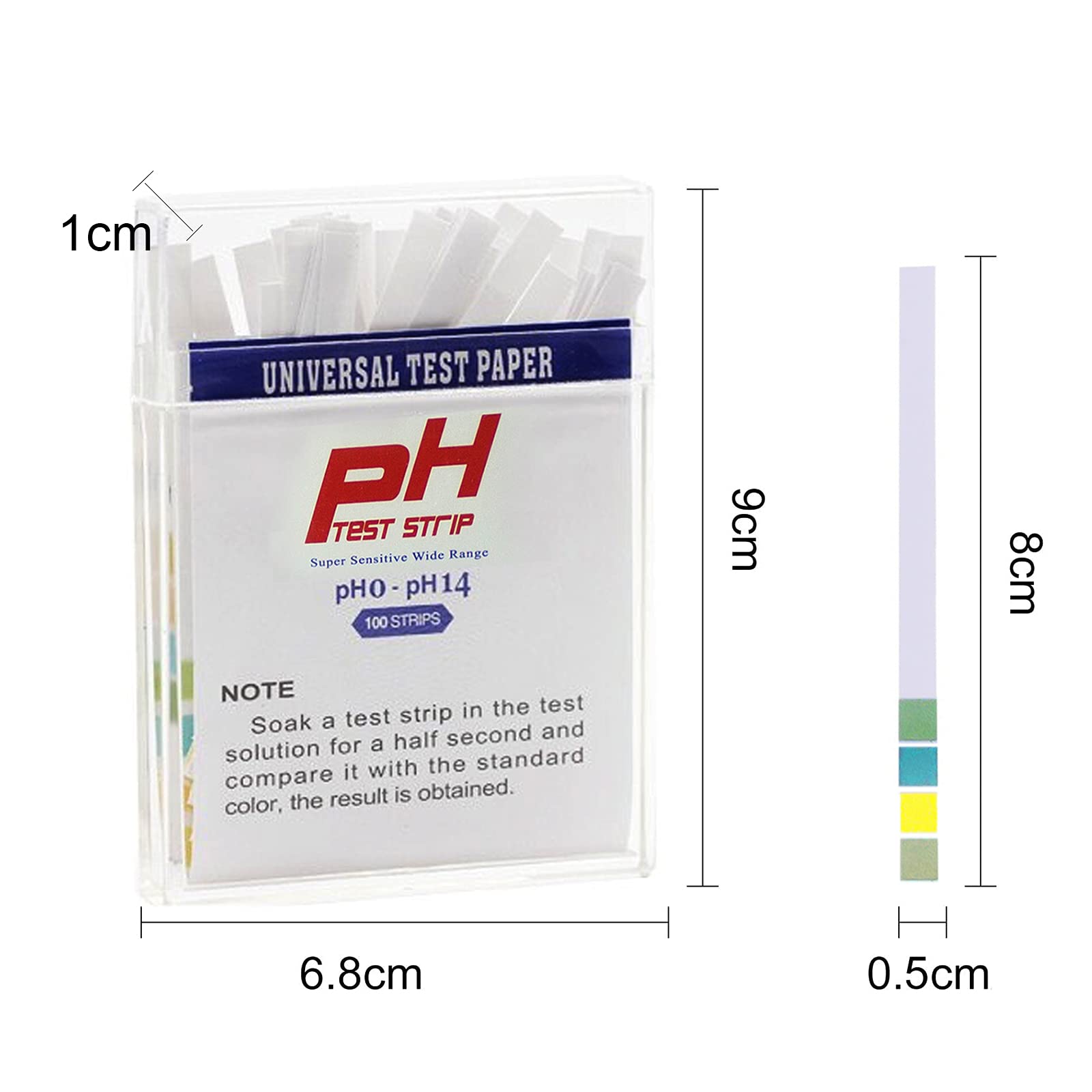 PH.1-14 Test Paper Extensive Test Paper Litmus Test Paper 240 Strips PH Test For Saliva Urine Water Soil Testing Pet Food And Diet Ph Monitoring