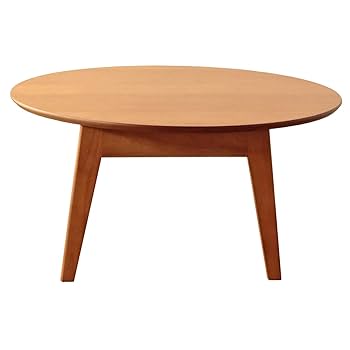 Amazon｜岩附 ローテーブル 折りたたみ 円形 幅75cm 木製