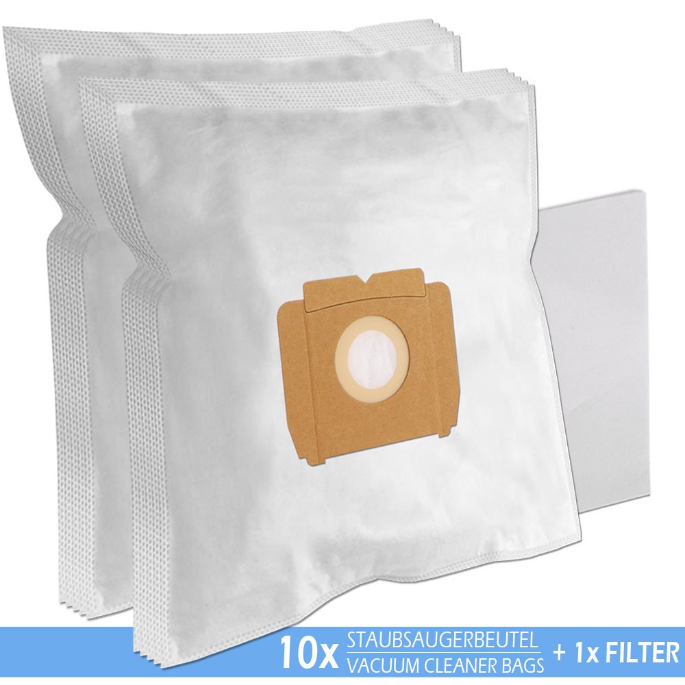 10 Sacchetti per Aspirapolvere + 10 Profumi + Filtro per Tornado 484, TO 370, TO 2 Luxor Turbo, TO 483 Aventure, Diamant, TO 475 Aventure, TO 217 / TO217, TO 6000 / TO6000