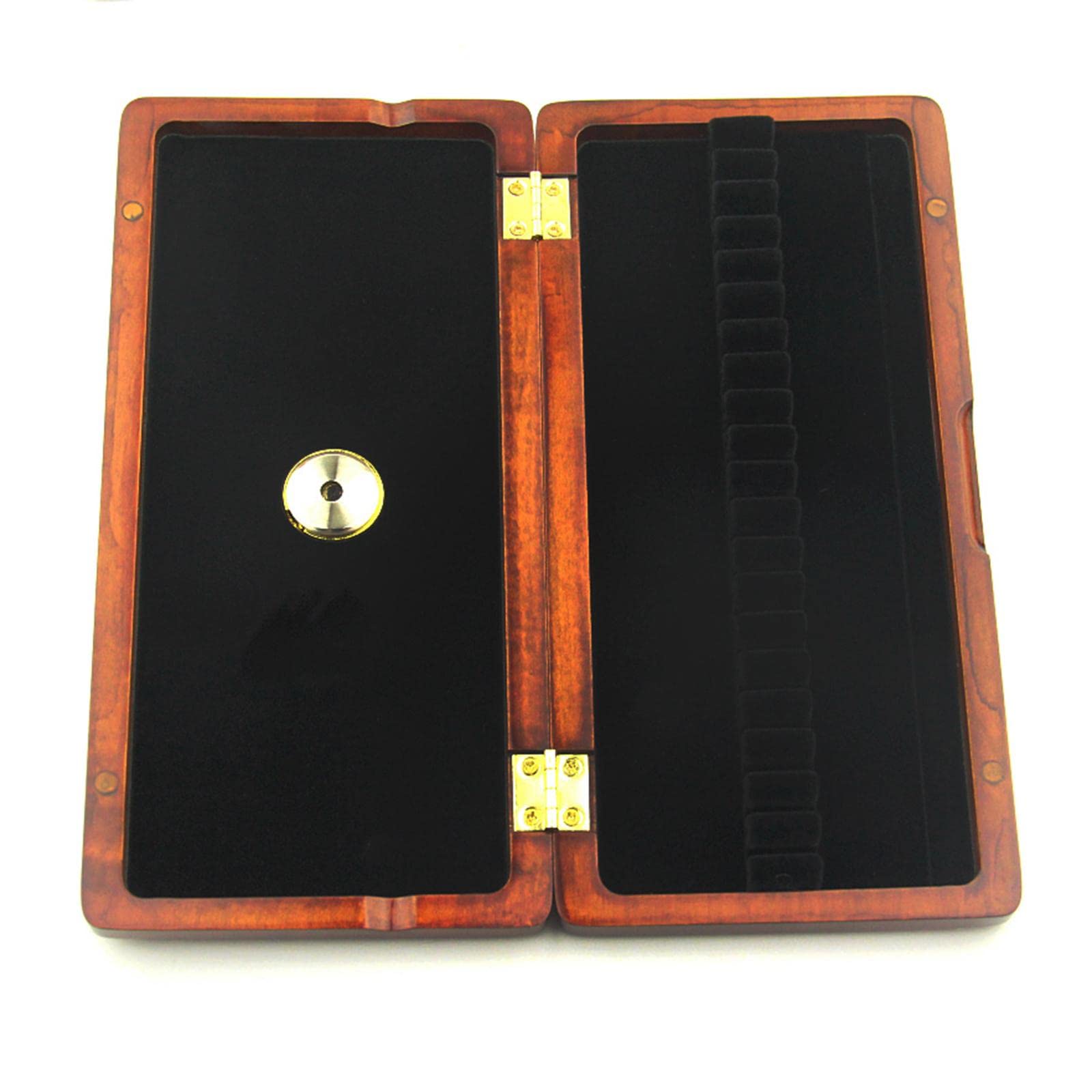 Estuche de Madera Maciza para Oboe con Capacidad para 20 Cañas E Higrómetro.