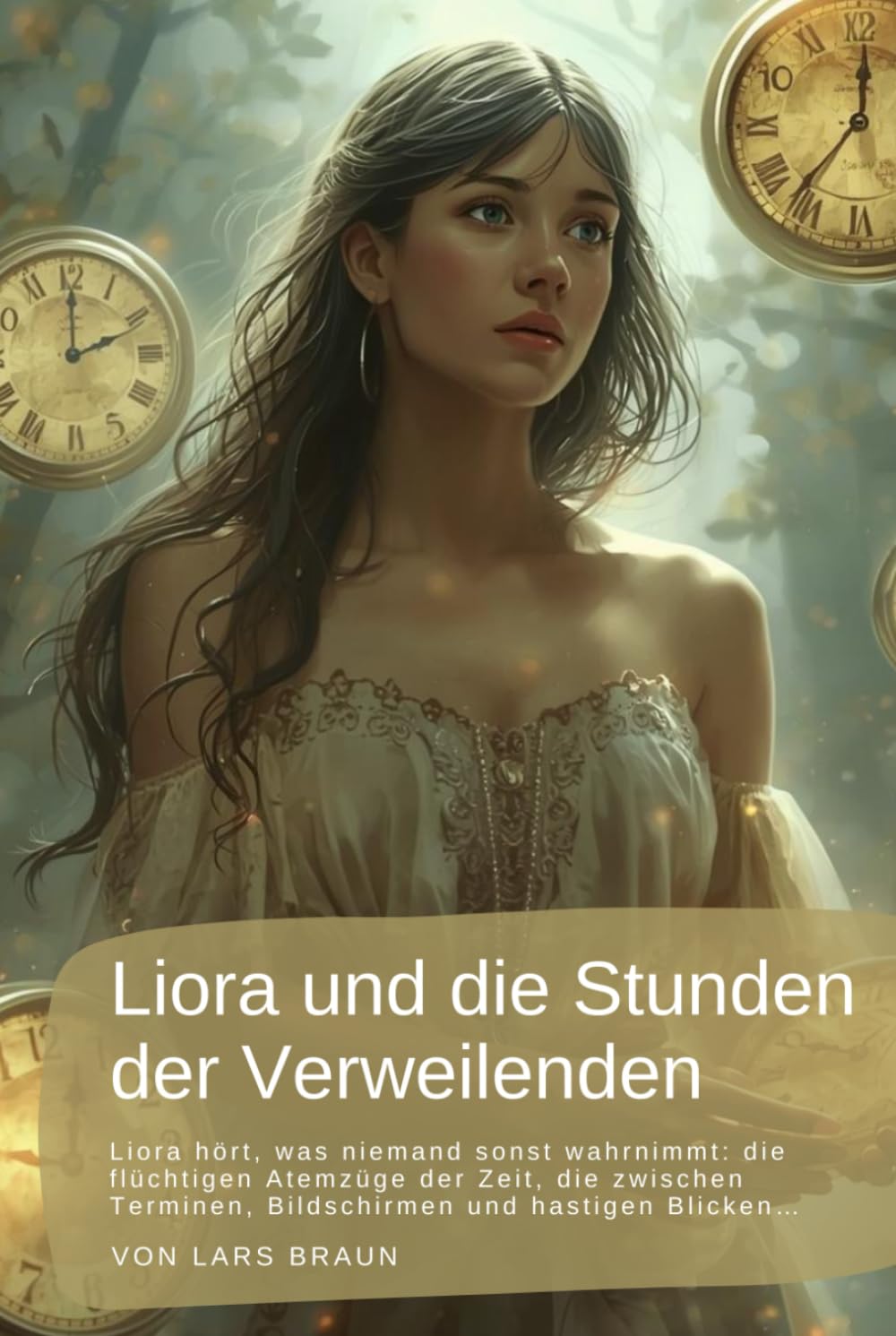 Liora und die Stunden der Verweilenden: Liora hört, was niemand sonst wahrnimmt: die flüchtigen Atemzüge der Zeit, die zwischen Terminen, Bildschirmen und hastigen Blicken…