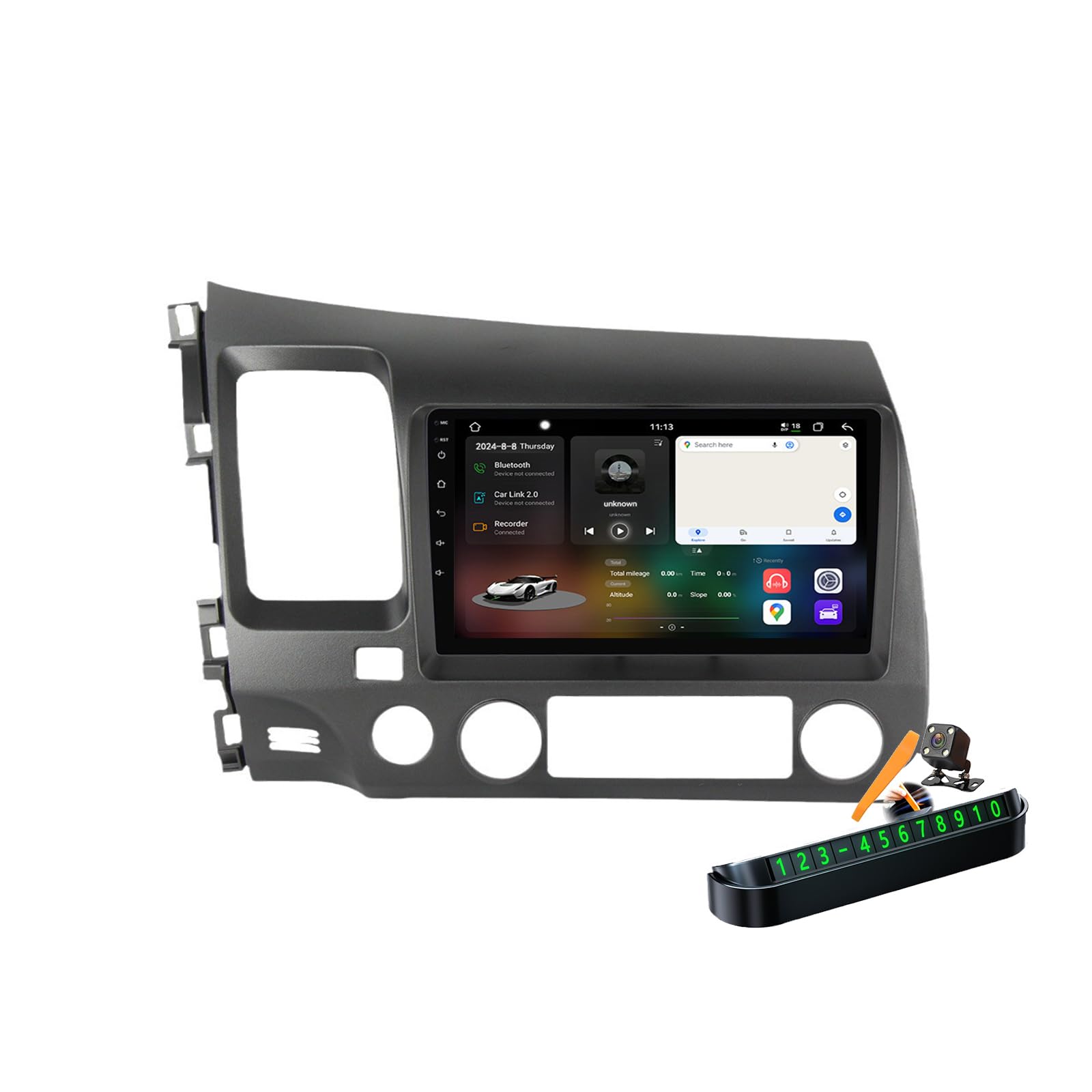 Civic 2005-2012 résolvez le manque de GPS avec l'écran Android 14.0 et Carplay 4G