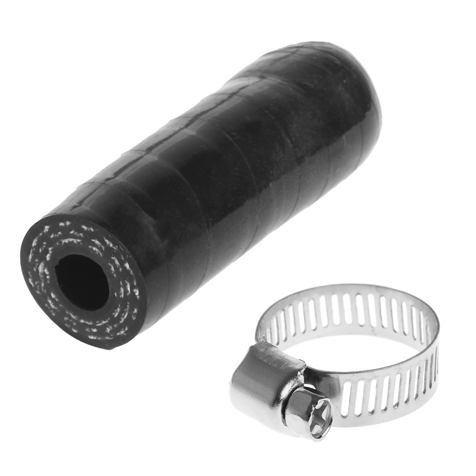 Coolant Cap,Coolant Cap for Car,Silicone Coolant Cap with Clamp,Car Accessories Intake Vacuum Hose End Plug,Car Coolant Cap for Coolant Heater Bypass Vacuum Water Port (Black, 1/4" (6.5mm))