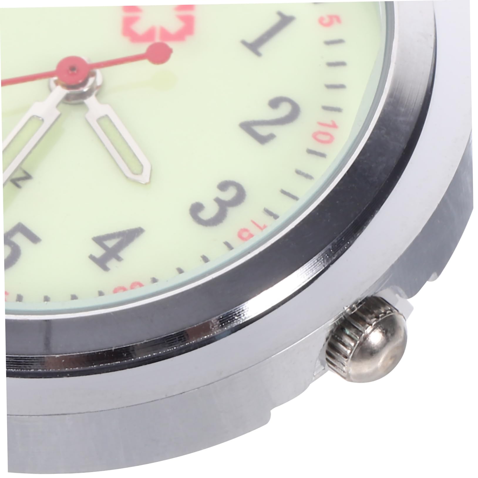 Gatuida Cloche Montre Infirmière Cadran De Montre à Quartz Regardez Le Visage pour L'infirmière Montre De Soins Infirmiers Matériau du Miroir : Miroir en Verre Ordinaire Silver