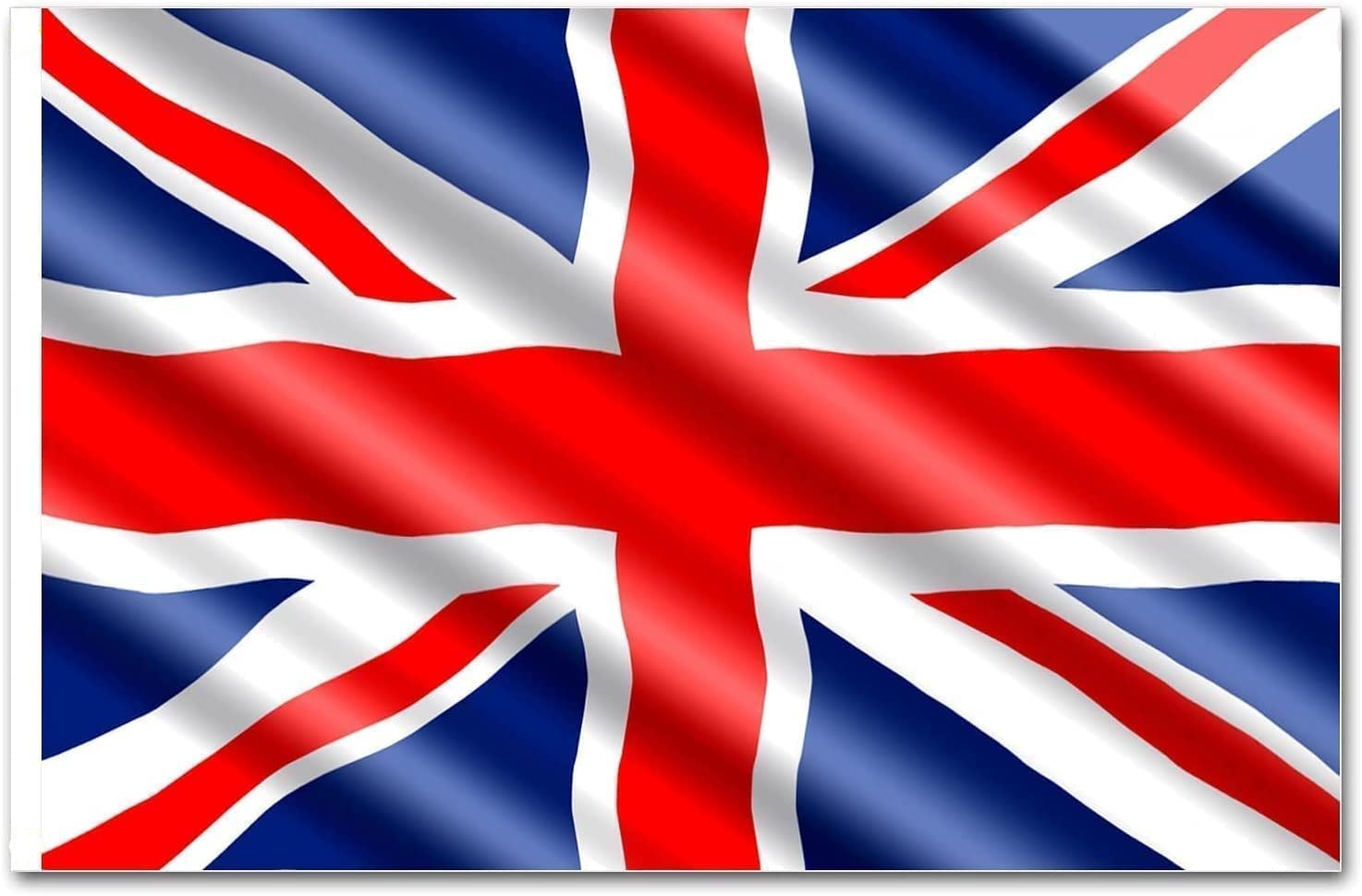 SHATCHI Large 5x3FT Union Jack Flag Britain National Flag New King Charles III Coronation Celebration Garden British Street Party Pub Outdoor Decorations, Red/Blue/White — view 13