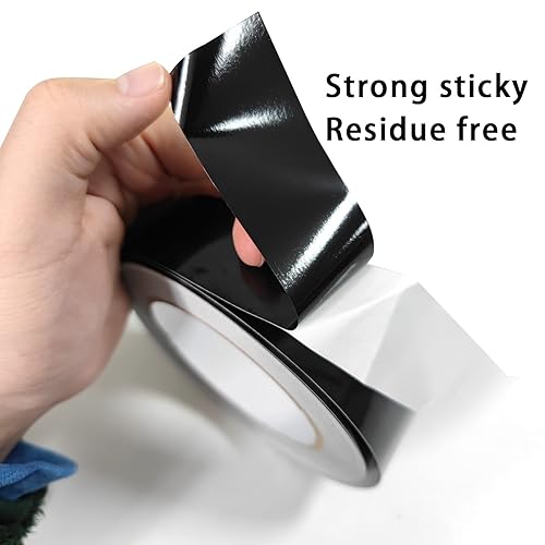 Miniatura 3 de Birllaid Cinta de bloqueo de luz de 100 pies color negro calcomanías de atenuación negras de 12 pulgadas para electrónica bloquean toda la luz hojas