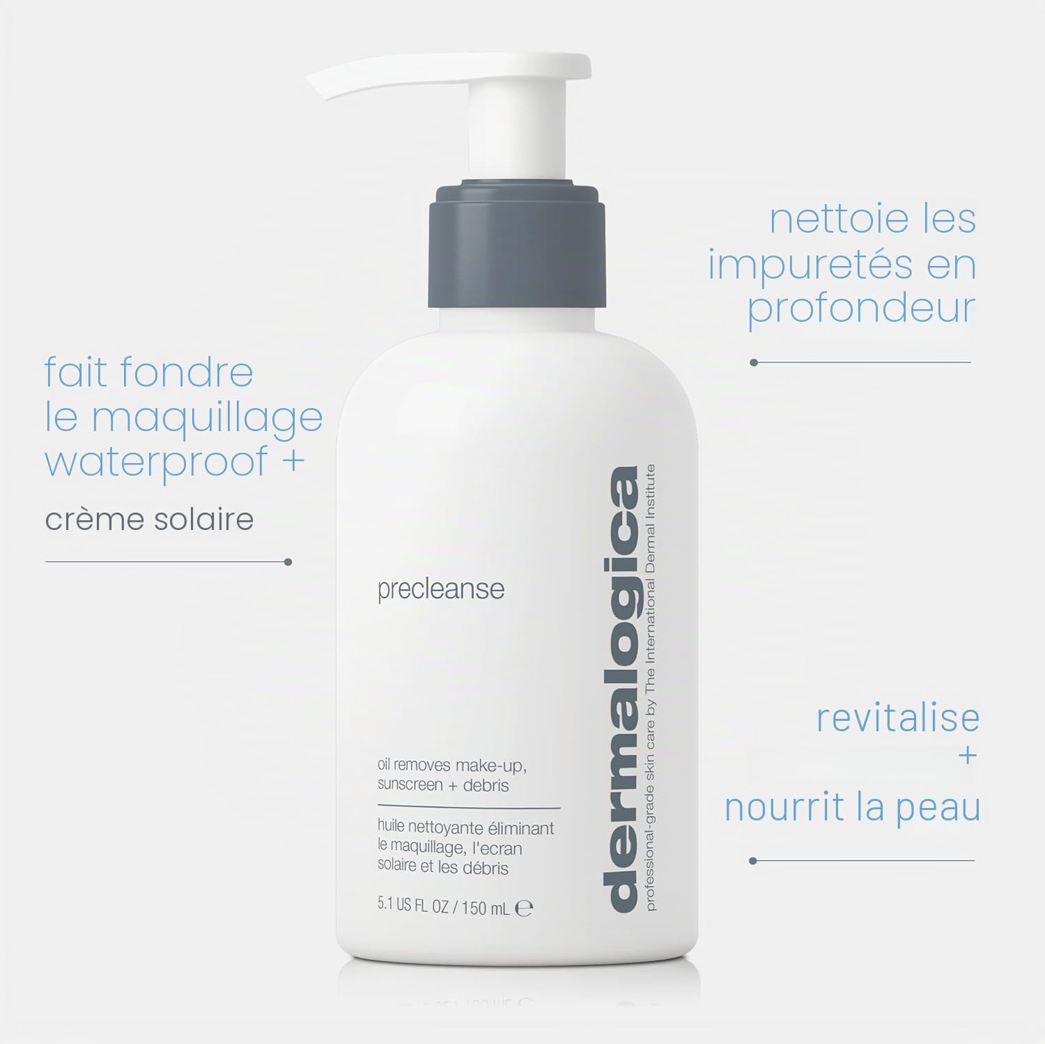 Dermalogica PreCleanse Huile Démaquillante 180ml Lot | Huile démaquillante en profondeur qui dissout maquillage, filtres solaires et impuretés avant le second nettoyage.