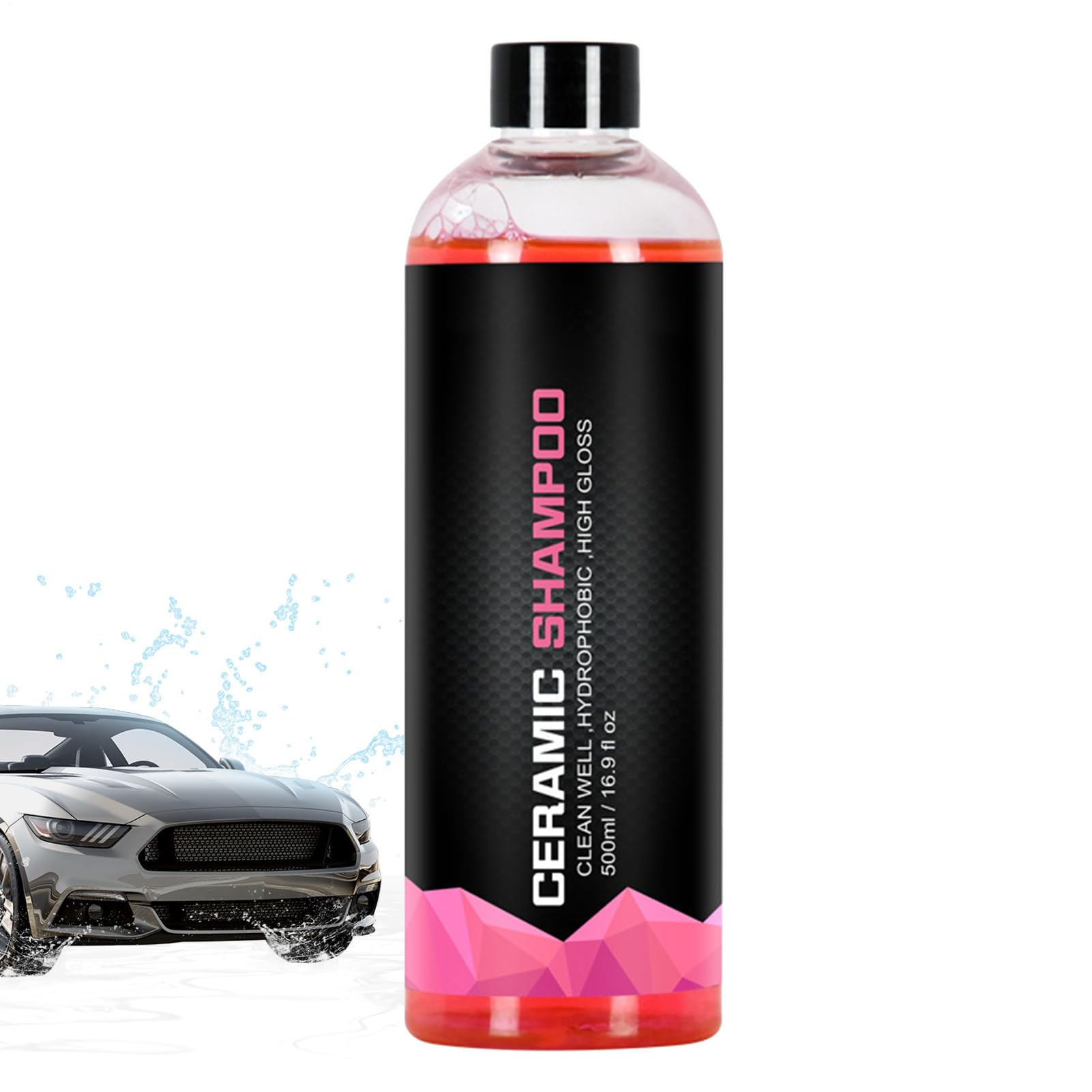 – Foam Car Wash,500ml Detailing Cleaning Portable Cleaner - Vehicle Cleaning Soap,for Exterior Paint On Automotive Vehicles Trucks SUVs Motorcycles