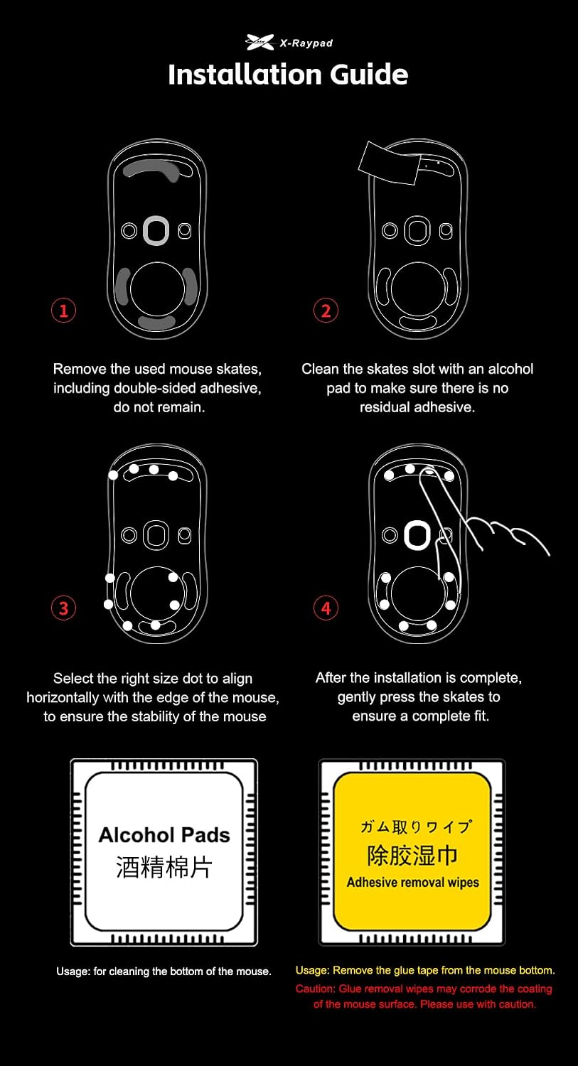 Titanium U9 Air Dot Skates 0.26 inch (6.5 mm) Mouse Sole, Mouse, Gaming Mouse Sole, X-Ray Pad, Anti-Slip Sole, Japanese Authorized Dealer Guarantee