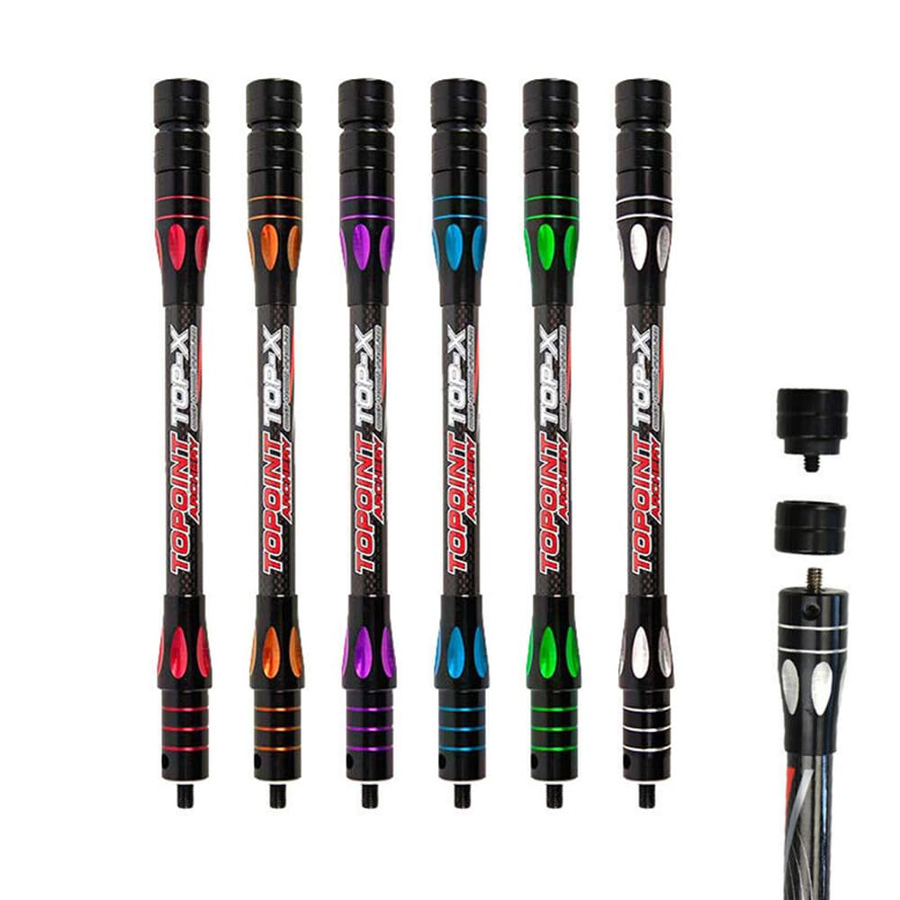 10 Inch 12 Inch 15 Inch Archery Bow Stabilizer Balance Bar Rod Side Rod Carbon Fiber Stabilizer Dampen Weight for Compound Bow Recurve Bow Accessory