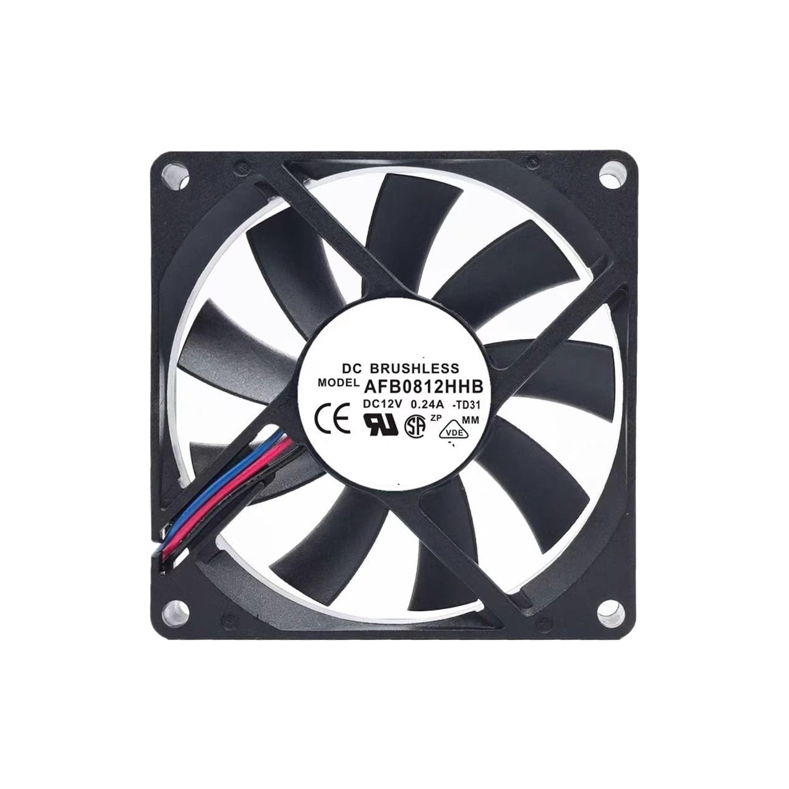 KNIUWMBMH AFB0812HHB 8015 12V 8cm Double Ball Fan