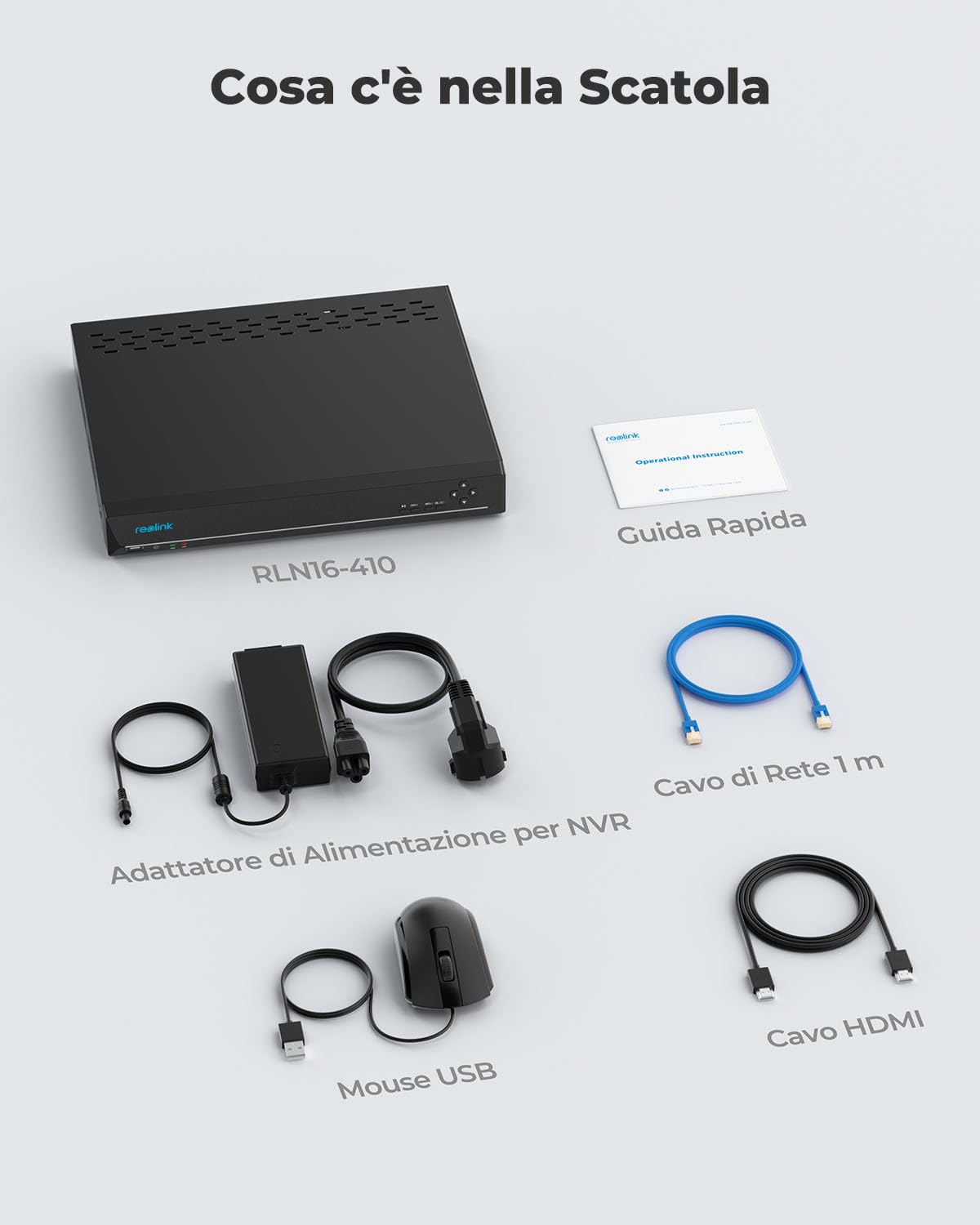Reolink 16CH 4K PoE NVR Überwachungssystem Rekorder mit 4TB HDD, Videoüberwachung für IP Kamera Haus, Innen, Außen Sicherheit. Unterstützt 16MP/12MP/4K/5MP Reolink Kameras, RLN16-410 (Generalüberholt)