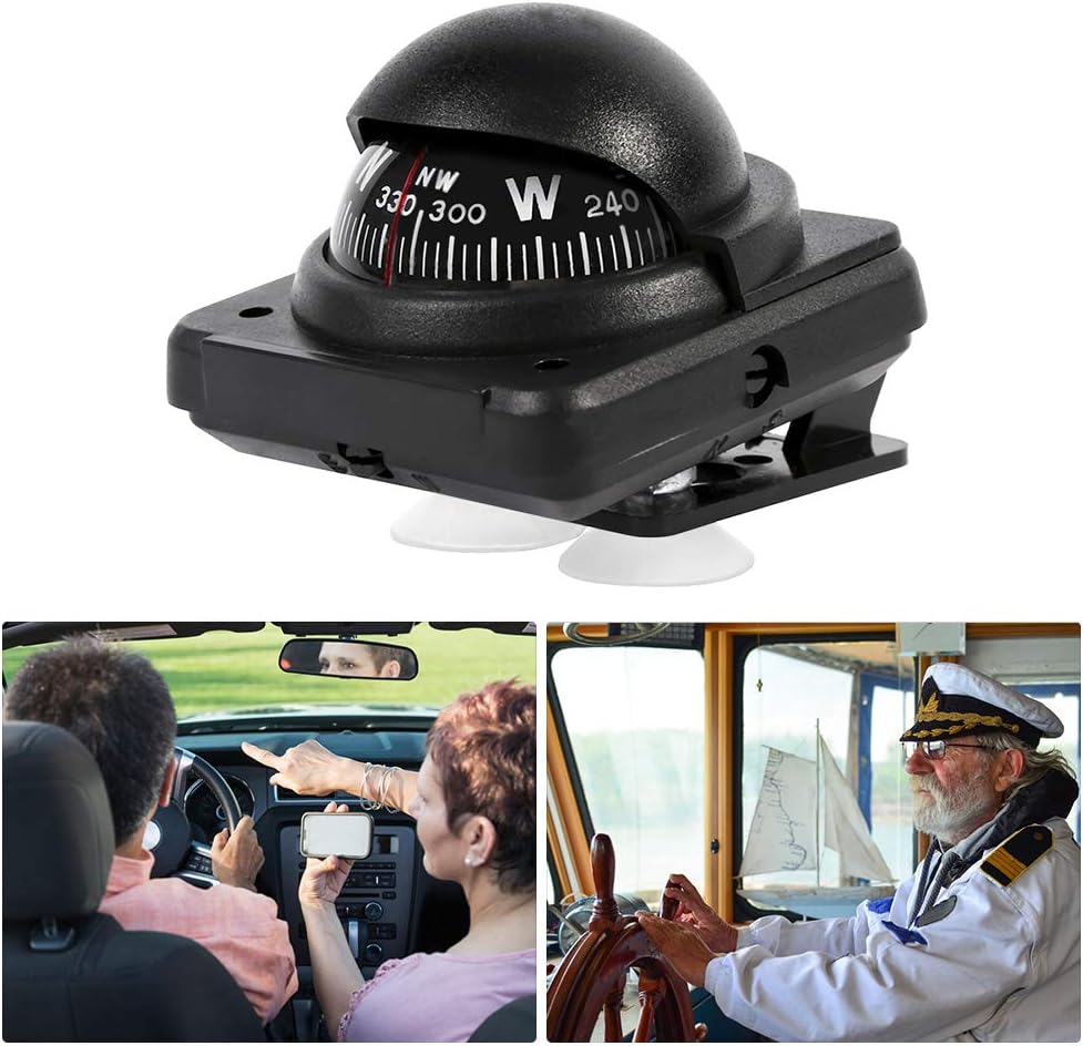 VGEBY Car Compass, Car Mini Ball Compass Vehicle Interior Dashboard Guidance Compass : Automotive