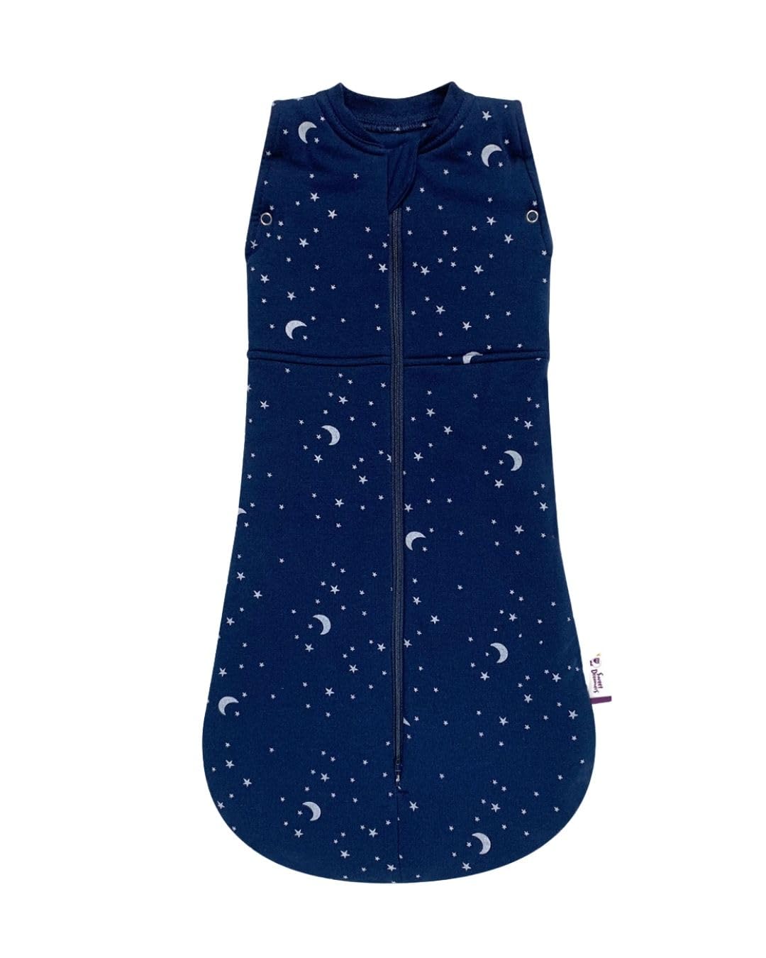 Sweet Dreamers Organic Cotton Baby Sleeping Bag Blue Moon & Stars 3-12 Months 2.5 Tog