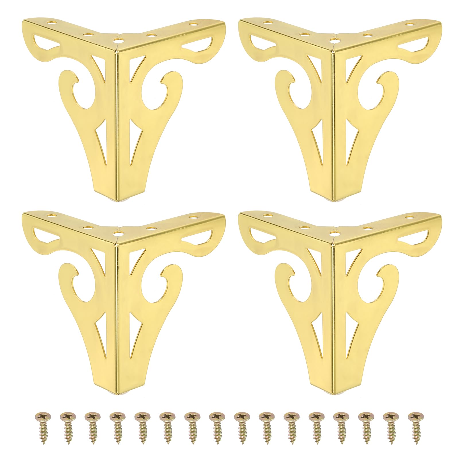 PATIKIL 3.7 Inch Hollow Out Furniture Legs