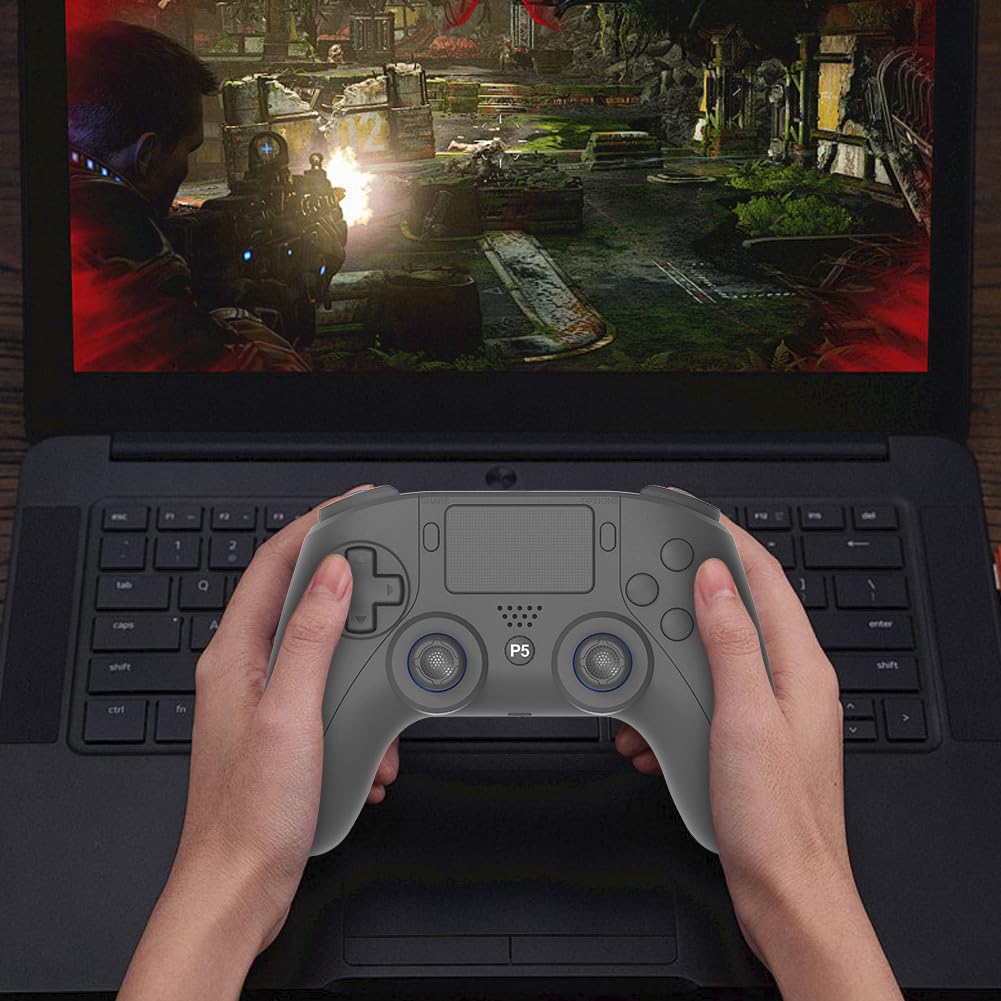 Controller wireless a doppia vibrazione per PS5 e PC Game Control con touchpad e gamepad Bluetooth 4.0