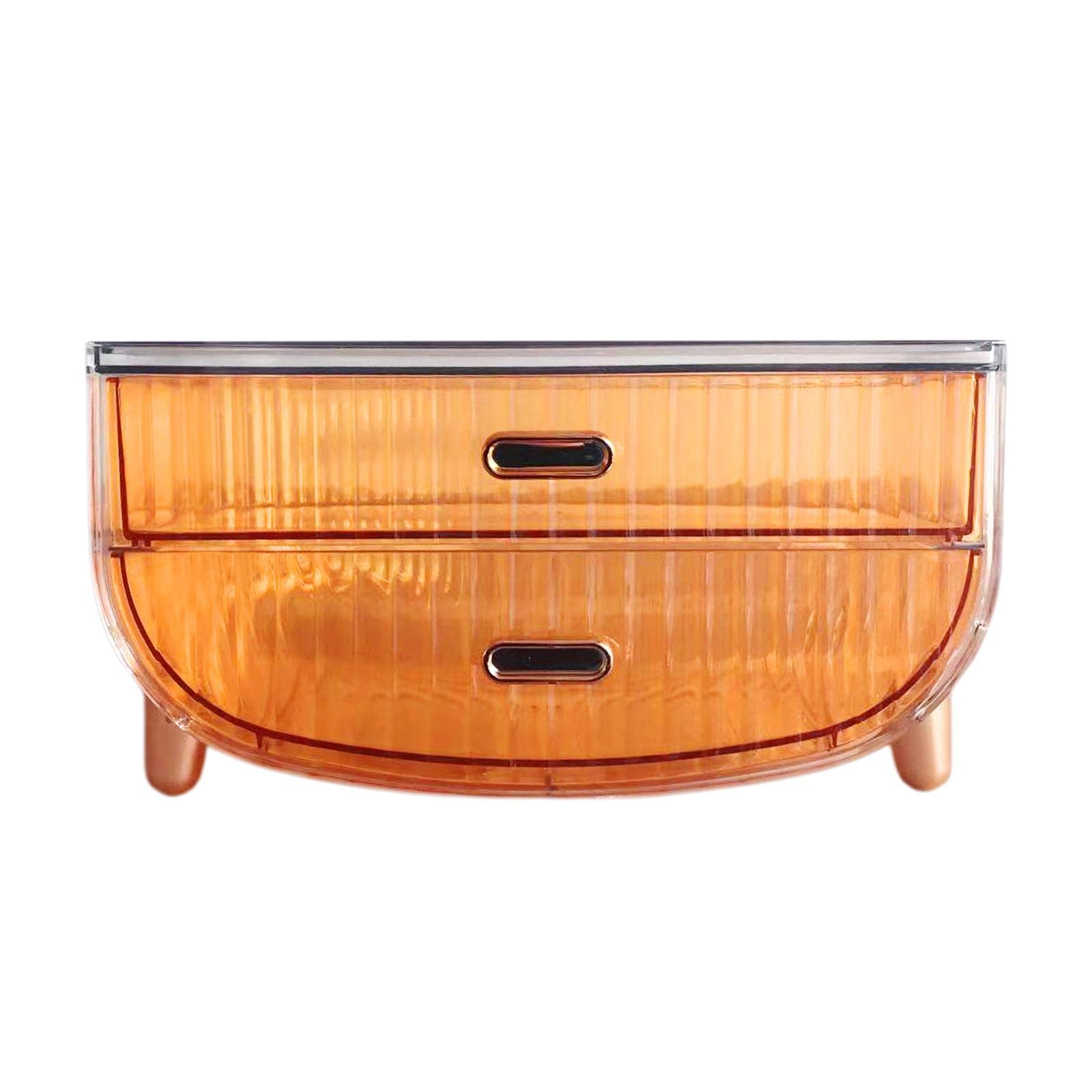 LOOM TREE® Make Up Case Cosmetic Desktop Case Cosmetic Storage Rack for Drawer Vanity Orange | Household Supplies & Cleaning | Home Organization | Storage Boxes 2