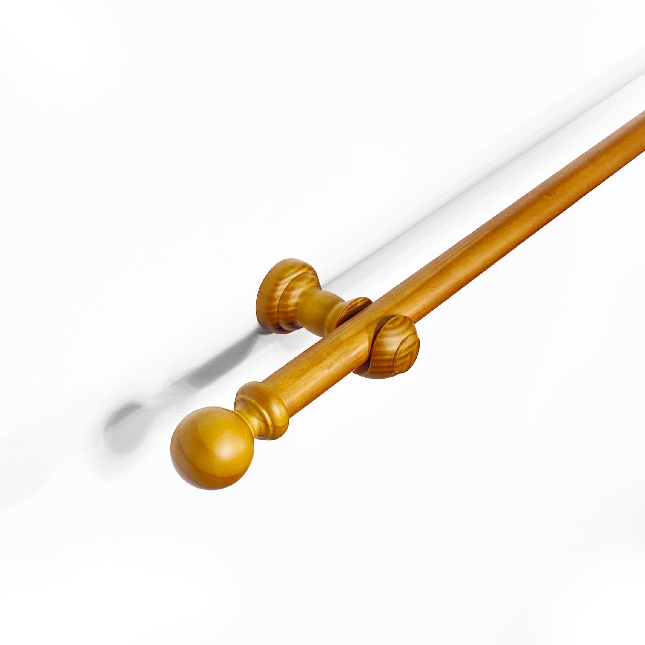 The Very Collection 28Mm Ball Wooden Eyelet Pole 400Cm