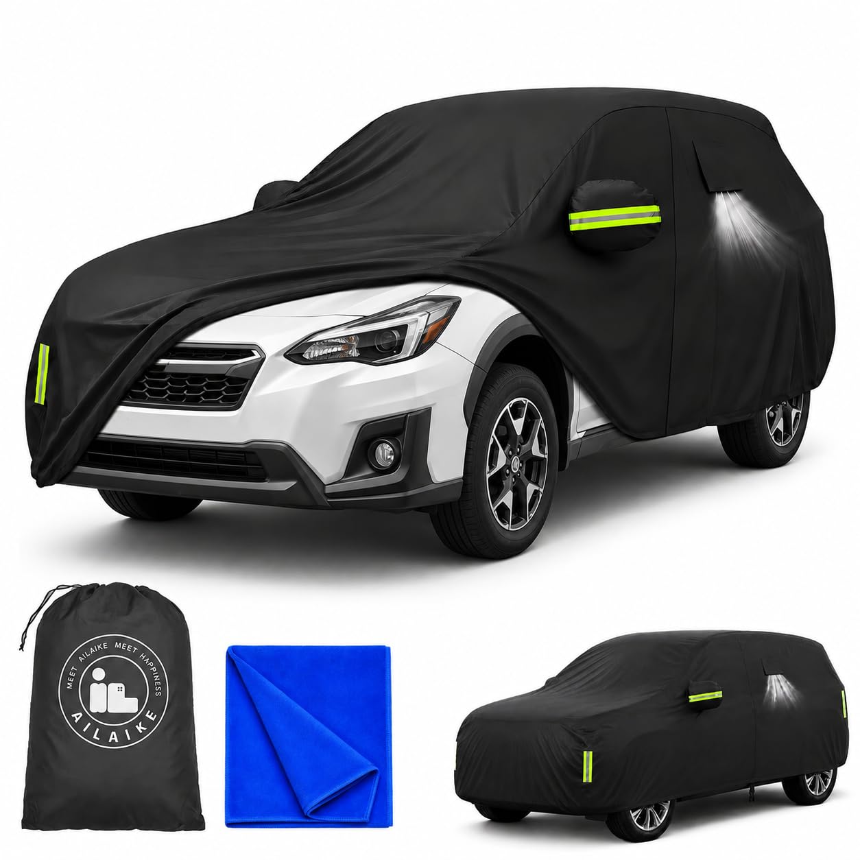 10-Layer Car Cover Waterproof All Weather Fit for Crosstrek