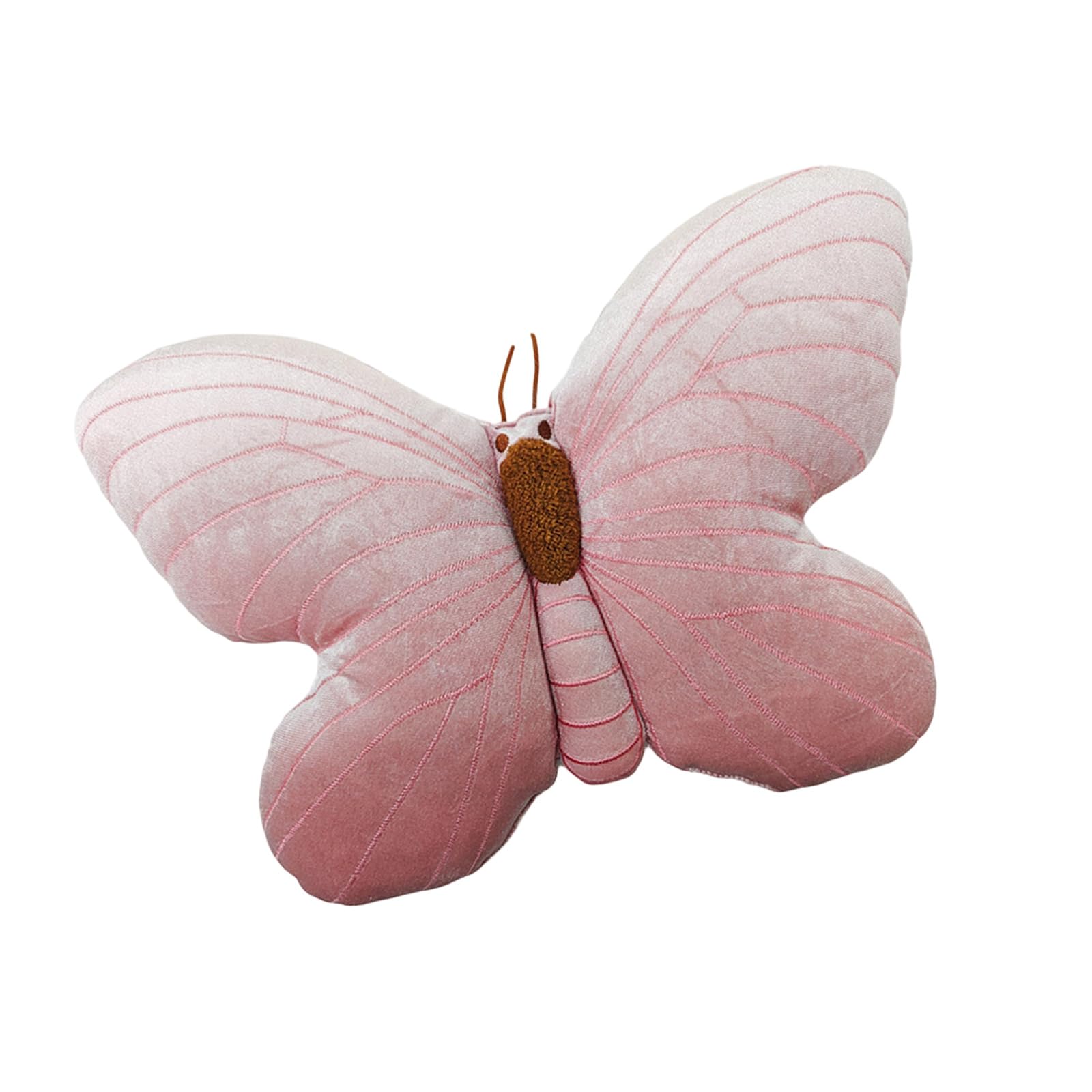 Shntig A Butterfly Sof Pillow Decorative Back Cushion With Embroidered Wing Texture Nd Soft For Home Decor Butterfly Shaped Cushion Couch Ccent Decor Pillow Reading Corner Chair Back