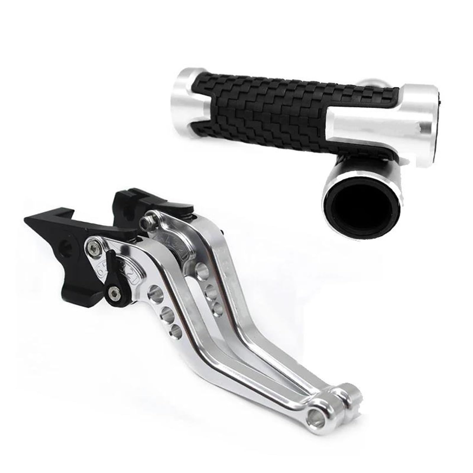 Usqbuzhhk Silver-A Brake Clutch Lever Motorcycle Brake Clutch Levers Adjustable For Yzf-R6 Yzf R6 Yzfr6 2005-2016(Silver-A)