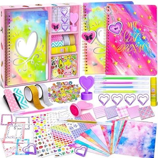 PATIFEED Kit de Diario de Bricolaje para Niñas, Juego de 2 Diarios para Adolescentes, Suministros para álbumes de Recortes y Diarios para Edades de 8 a 14 Años | Ya disponible en tu tienda friki favorita! En mundofriki.es! PATIFEED Kit de Diario de Bricolaje para Niñas, Juego de 2 Diarios para Adolescentes, Suministros para álbumes de Recortes y Diarios para Edades de 8 a 14 Años | Ya disponible en tu tienda friki favorita! En mundofriki.es!