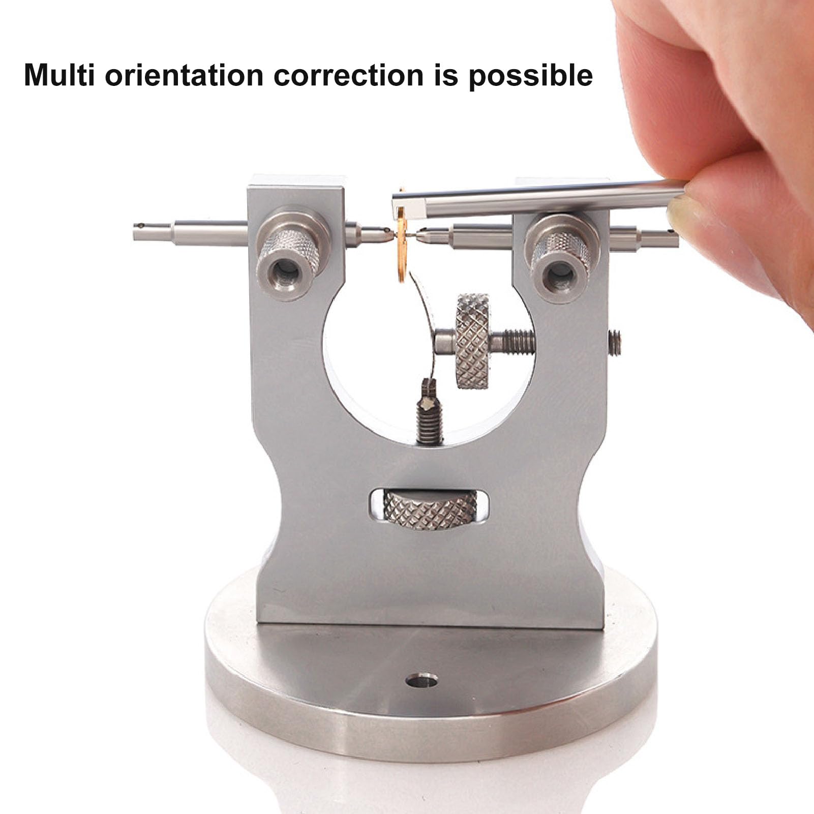 Yinhing Herramienta de Reparación de Rueda de Equilibrio de Reloj Herramienta de Calibración de Movimiento de Reloj Palanca de Equilibrio para Técnicos Reparadores de Relojeros con