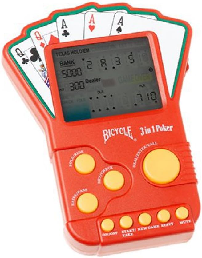 Bicycle Illuminated Texas Hold 'Em, Plus Caribbean & Let it Ride Electronic Game