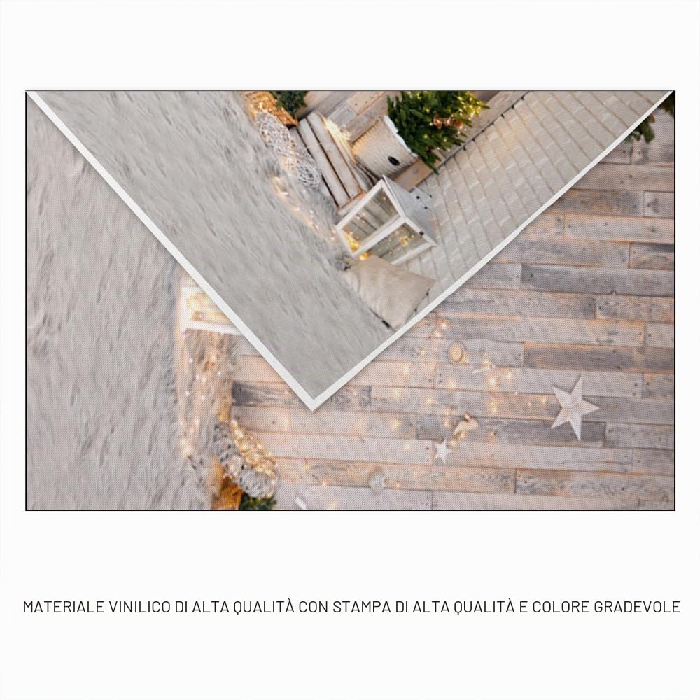 YongFoto 3x3m Vinile Sfondo Fotografico Natale Albero Shining Lights Lantern Carpet Ric Wood Plank Interior Fondale Foto Festa Bambini Boby Nozze Adulto Partito Studio Fotografico Puntelli