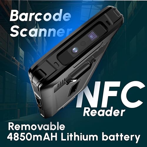 Miniatura 5 de Rayoungtek Android 12 Escáner de Código de Barras 4+64GB Integrado 1D2DQR Zebra SE4710 Escáner de Código de Barras 4G Inalámbrico Computadora Móvil