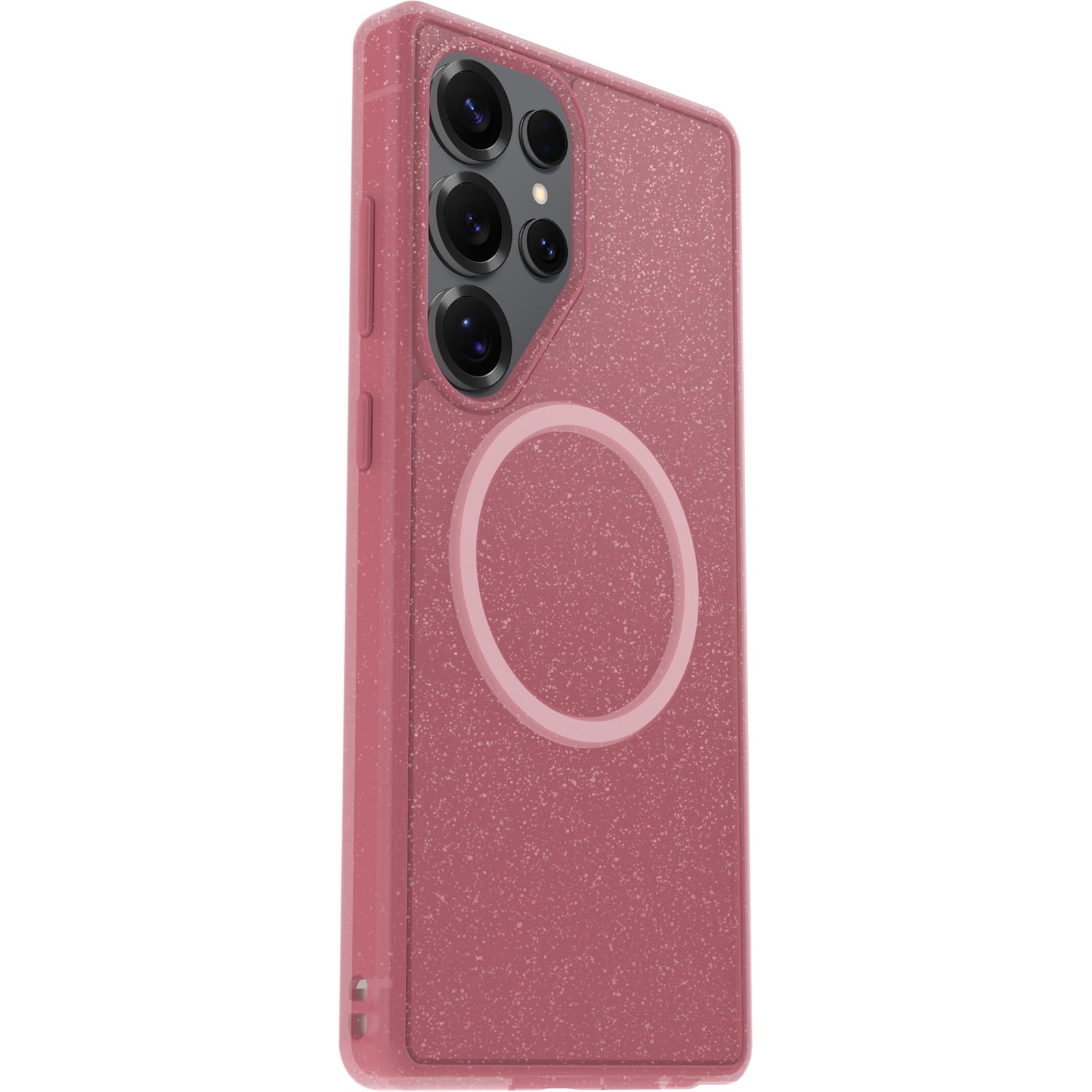 OtterBox Symmetry Series Clear transparente Hülle mit Magneten für Samsung Galaxy S25 Ultra, stoßfest, sturzsicher, schützende Hülle, 3X getestet nach Militärstandard, Rosa