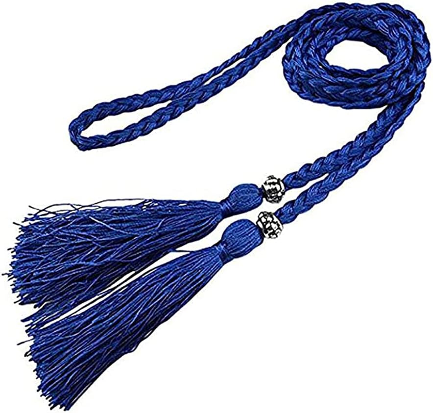 BEAMARKER Ceinture Tissée à Pompons Pour Femme Ajustable 33.7