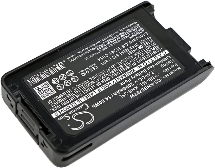 Replacement Battery for NX-220, NX-3320, TK-2140, TK-2148, TK-2160, TK-2168, TK-2170, TK-2170M, TK-2173, TK-2360, TK-3140, TK-3148, TK-3160, TK-3168, TK-3170, TK-3173, TK-3178, TK-3360 2000mAh