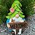 Mood Lab Garden Gnome - Solar Gnome Figurine with Welcome Sign - 9.1 Inch Decor Outdoor Lawn Statue with LED Lights
