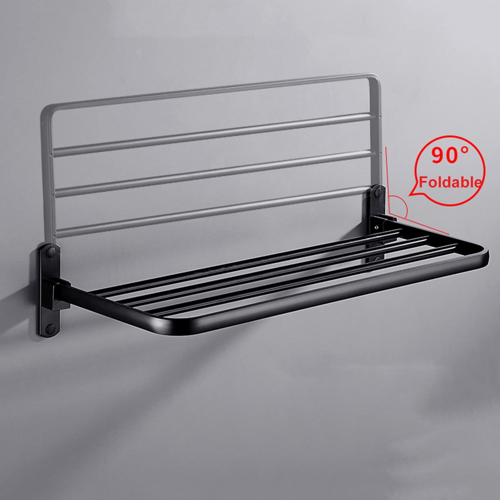 Mensola portasciugamani Portasciugamani 40/50 / 60cm, Porta Asciugamani da Bagno Portasciugamani a Parete per Bagno o Cucina (Dimensioni : 50cm)