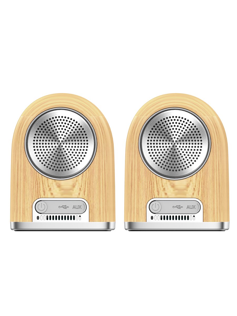 portable Bluetooth Speaker, Magnetic TWS Stereo Wireless Speakers with HD Sound and Bass, Built-in Mic, Dual-Driver 10W Powerful Waterproof for Android Iphone iPad Home Outdoor Travel(Wood Grain)